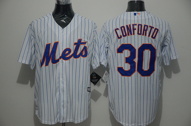 Majestic New York Mets #30 Conforto White Jersey