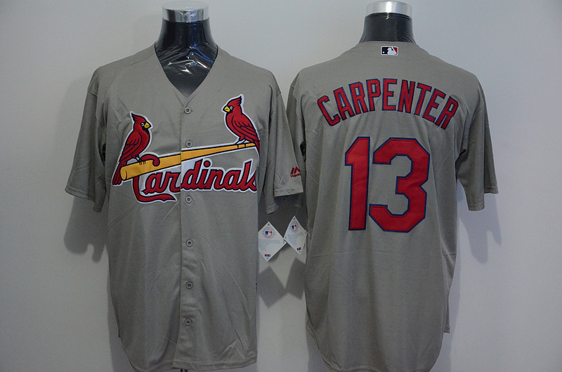 Majestics St.Louis Cardinals #13 Carpenter Grey Jersey