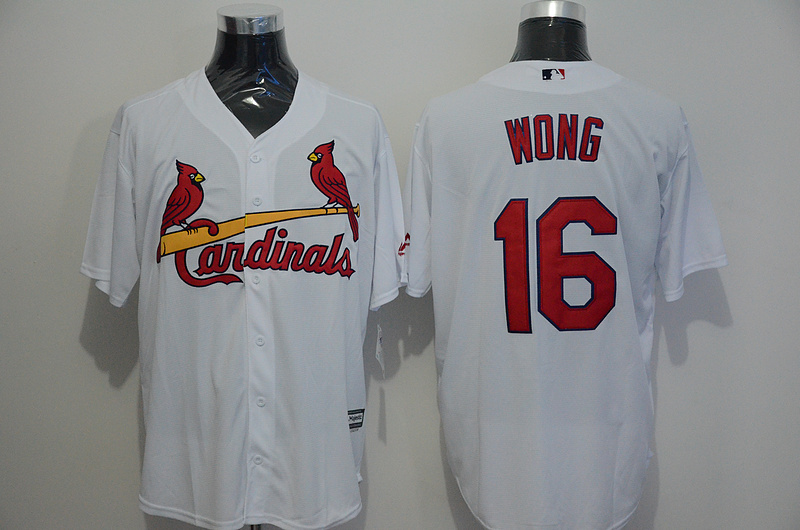 Majestic St.Louis Cardinals #6 Wong White Jersey