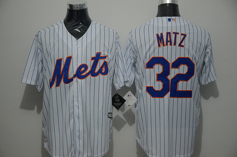 Majestic New York Mets #32 Matz White Jersey