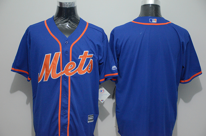 Majestics Majestics New York Mets Blank Blue Jersey