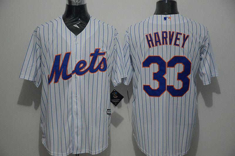 Majestic New York Mets #33 Harvey White Jersey