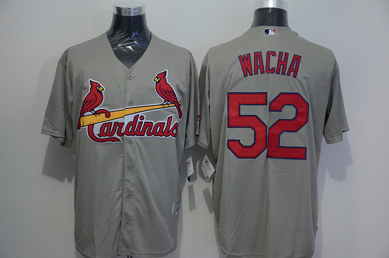 Majestics St.Louis Cardinals #52 Wacha Grey Jersey