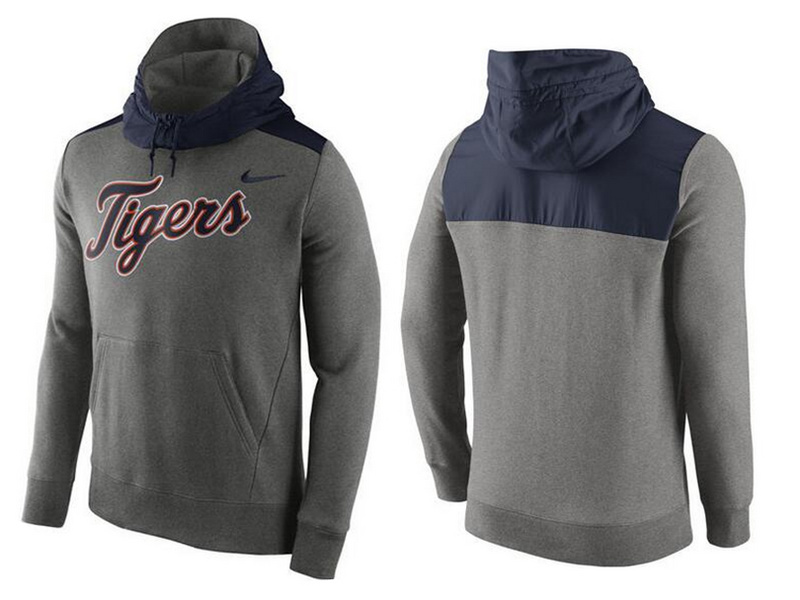 MLB Detroit Tigers Grey Pullover Hoodie