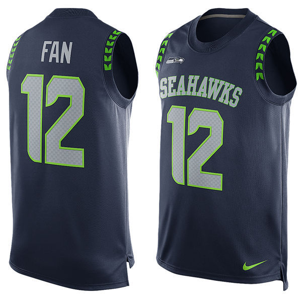 12th Fan Seattle Seahawks Limited Tank Top - Navy 