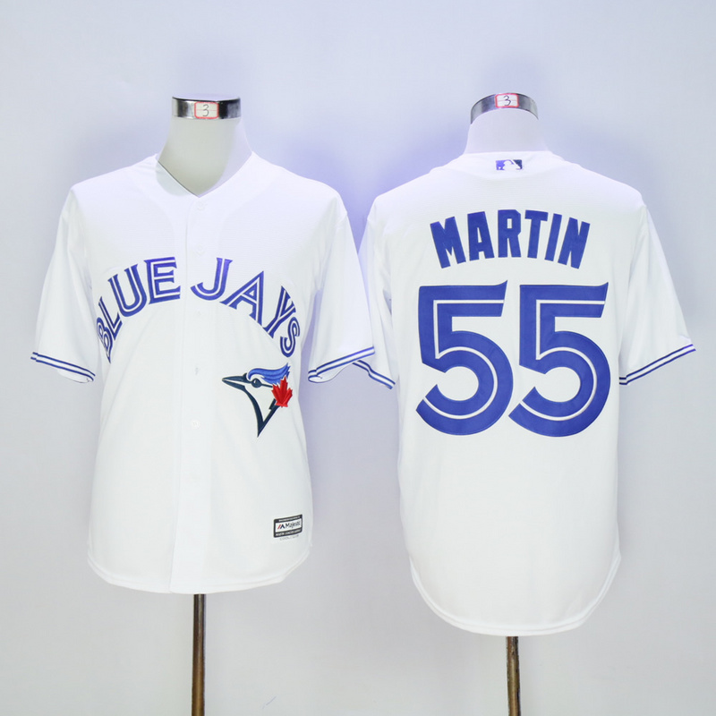Majestics MLB Toronto Blue Jays #55 Martin White Jersey