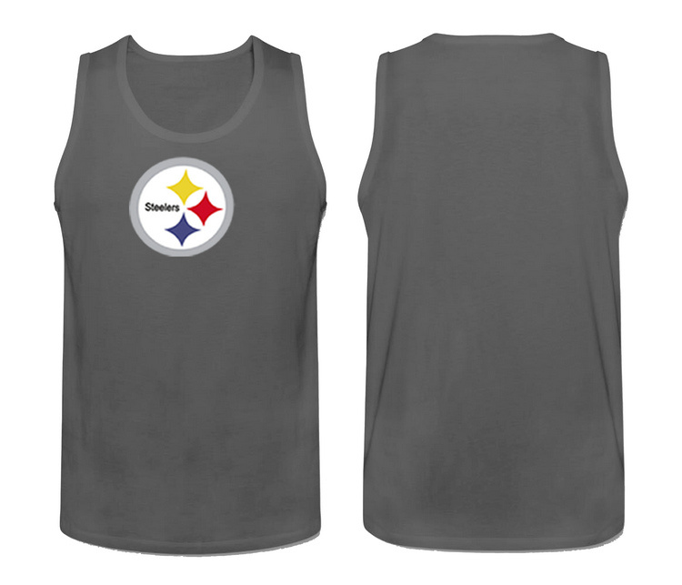 Mens Nike Grey Pittsburgh Steelers Cotton Team Tank Top 