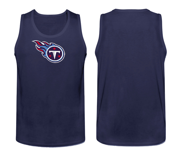 Mens Nike D.Blue Tennessee Titans Cotton Team Tank Top 