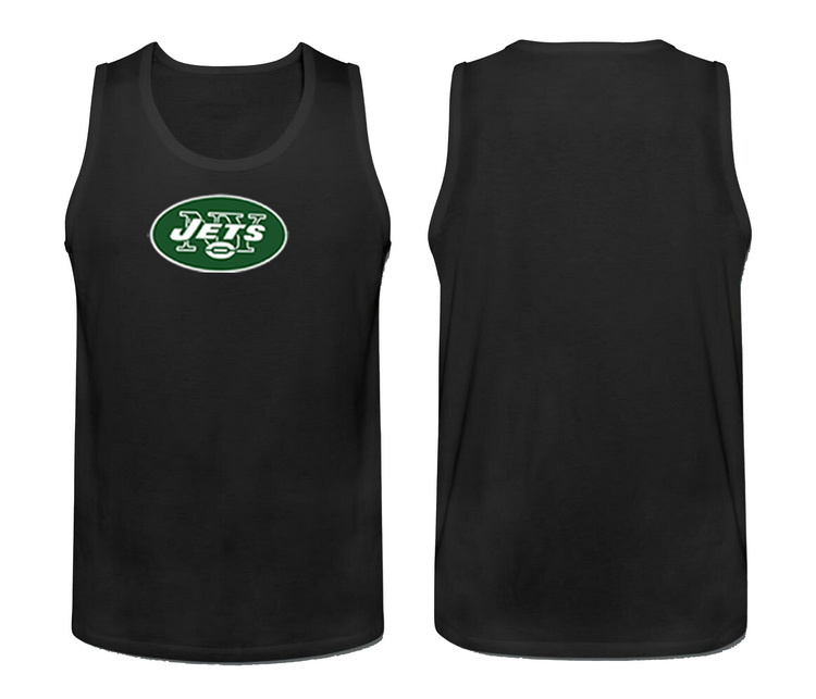 Mens Nike Black New York Jets Cotton Team Tank Top 