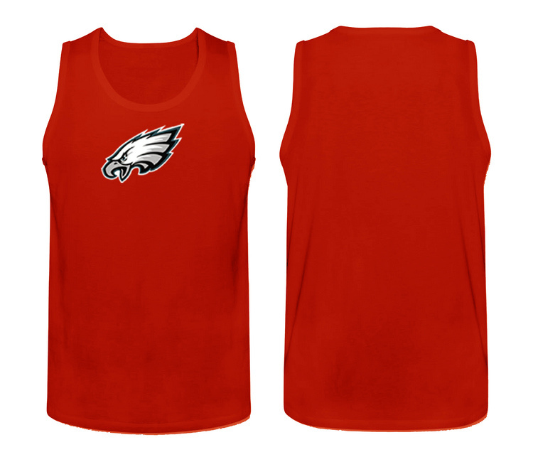 Mens Nike Red Philadelphia Eagles Cotton Team Tank Top 