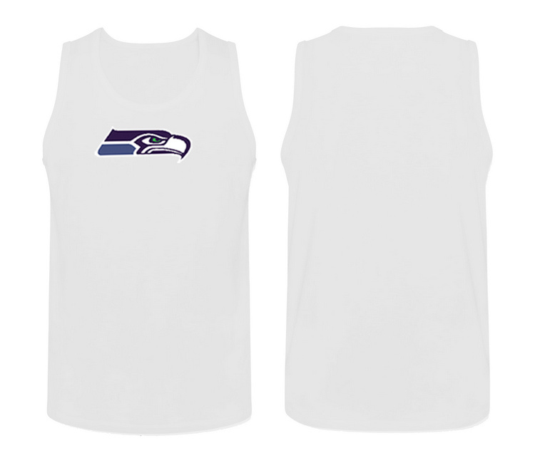 Mens Nike White Seattle Seahawks Cotton Team Tank Top 