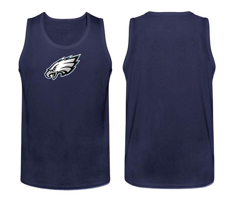 Mens Nike D.Blue Philadelphia Eagles Cotton Team Tank Top 