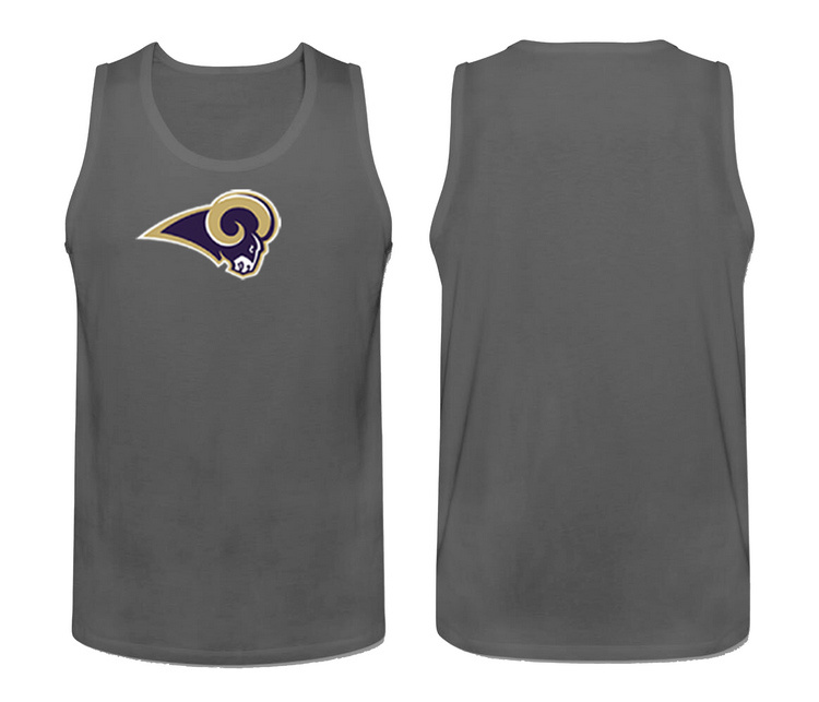 Mens Nike Grey St.Louis Rams Cotton Team Tank Top 