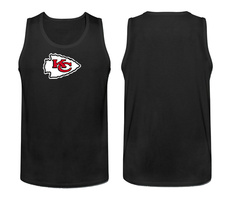 Mens Nike Black Kansas City Chiefs Cotton Team Tank Top 