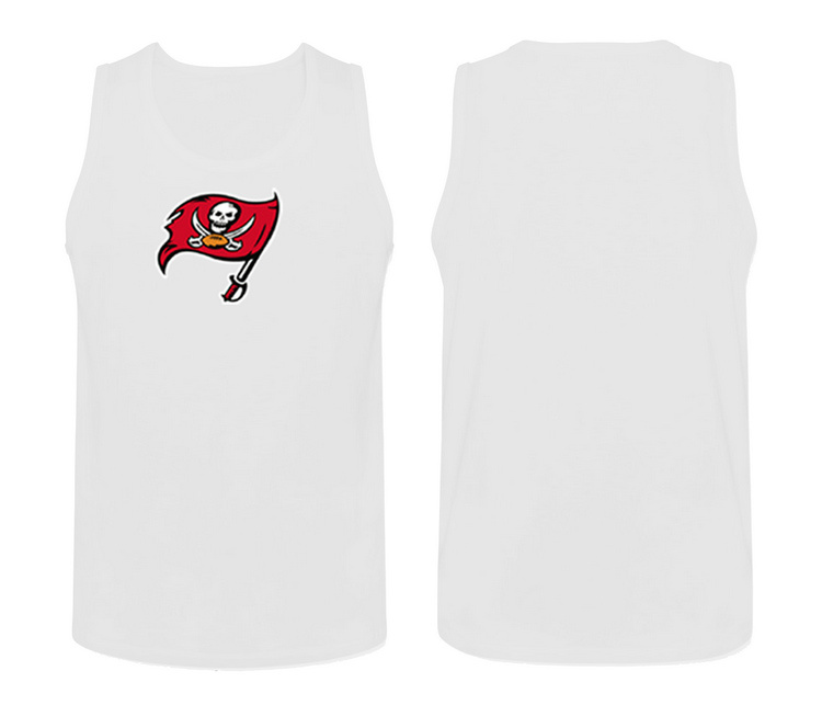 Mens Nike White Tampa Bay Buccaneers Cotton Team Tank Top 