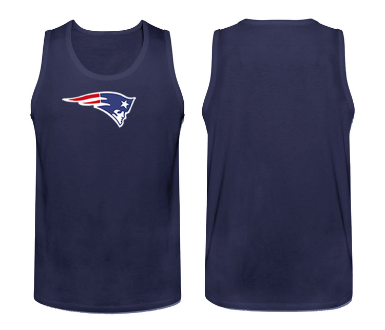 Mens Nike D.Blue New England Patriots Cotton Team Tank Top 