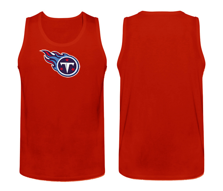 Mens Nike Red Tennessee Titans Cotton Team Tank Top 