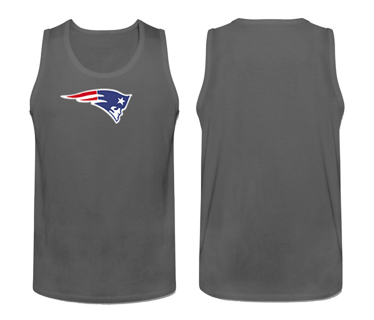 Mens Nike Grey New England Patriots Cotton Team Tank Top 