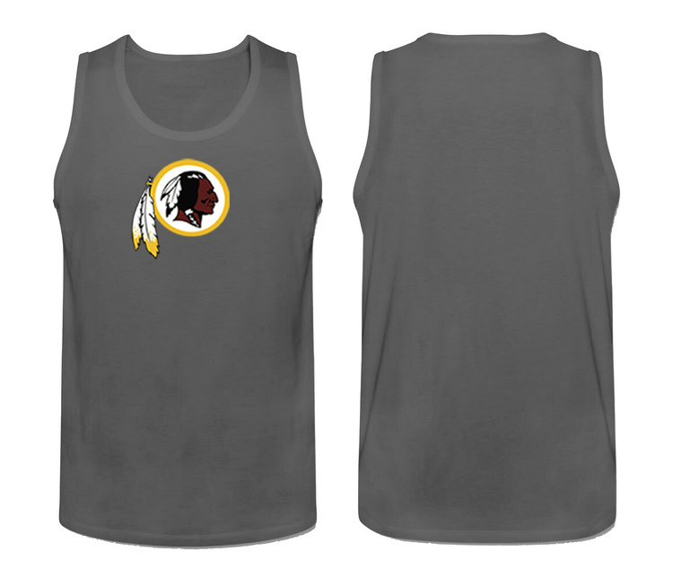 Mens Nike Grey Washington Red Skins Cotton Team Tank Top 