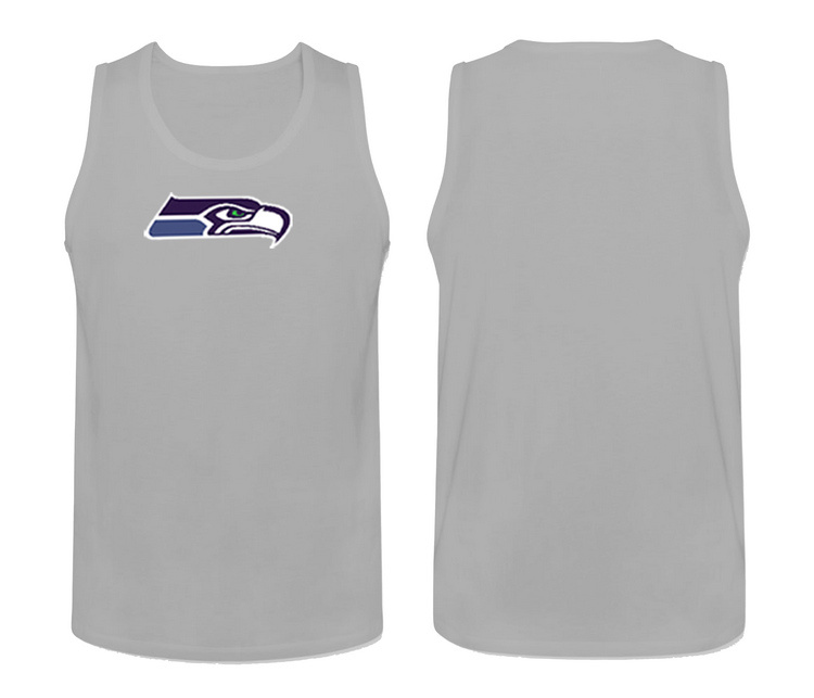 Mens Nike L.Grey Seattle Seahawks Cotton Team Tank Top 