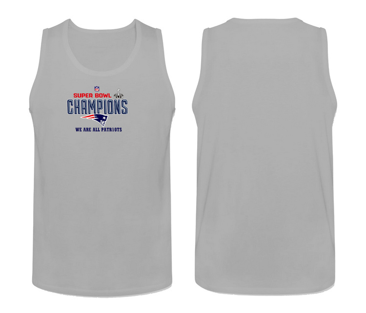 Mens Nike L.Grey 2 New England Patriots Cotton Team Tank Top 