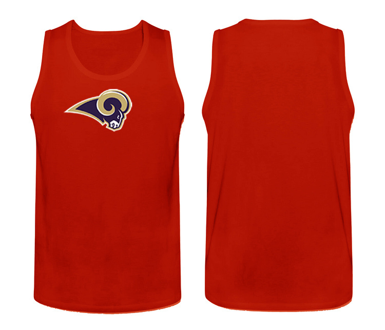 Mens Nike Red St.Louis Rams Cotton Team Tank Top 