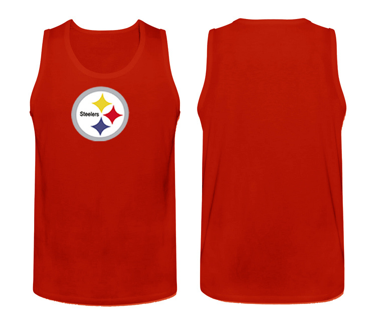 Mens Nike Red Pittsburgh Steelers Cotton Team Tank Top 