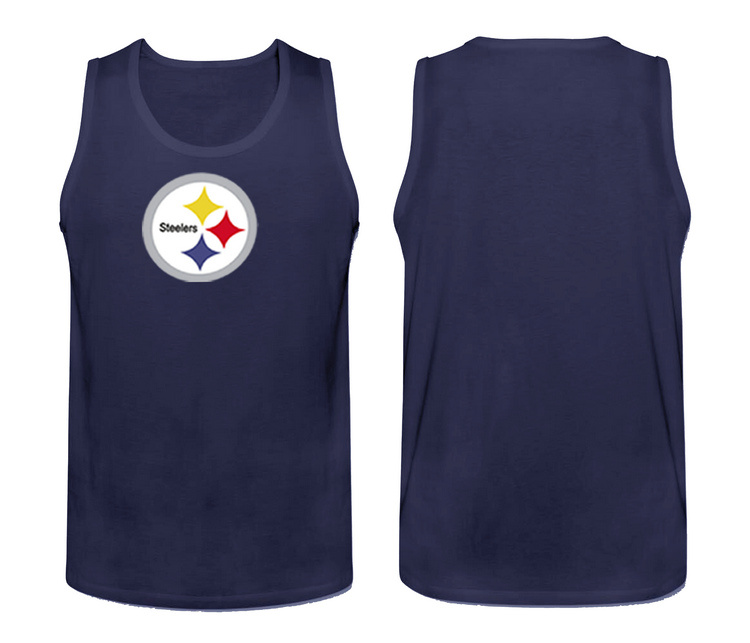 Mens Nike D.Blue Pittsburgh Steelers Cotton Team Tank Top 