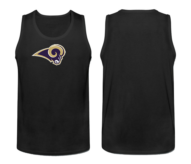 Mens Nike Black St.Louis Rams Cotton Team Tank Top 