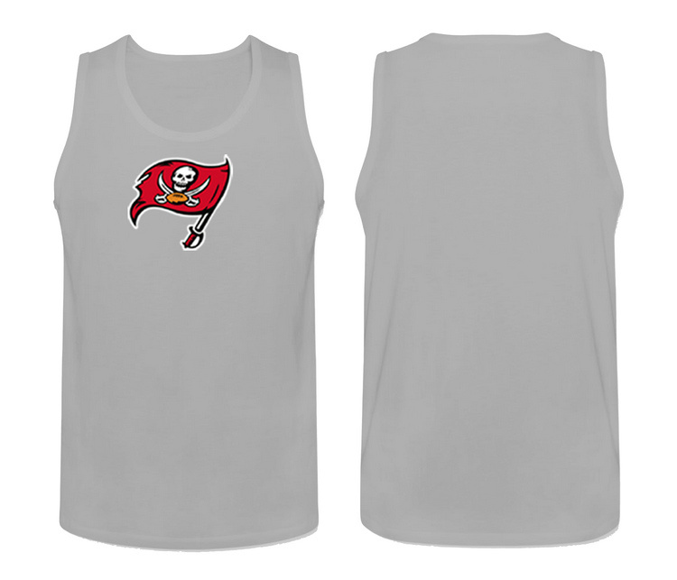 Mens Nike L.Grey Tampa Bay Buccaneers Cotton Team Tank Top 