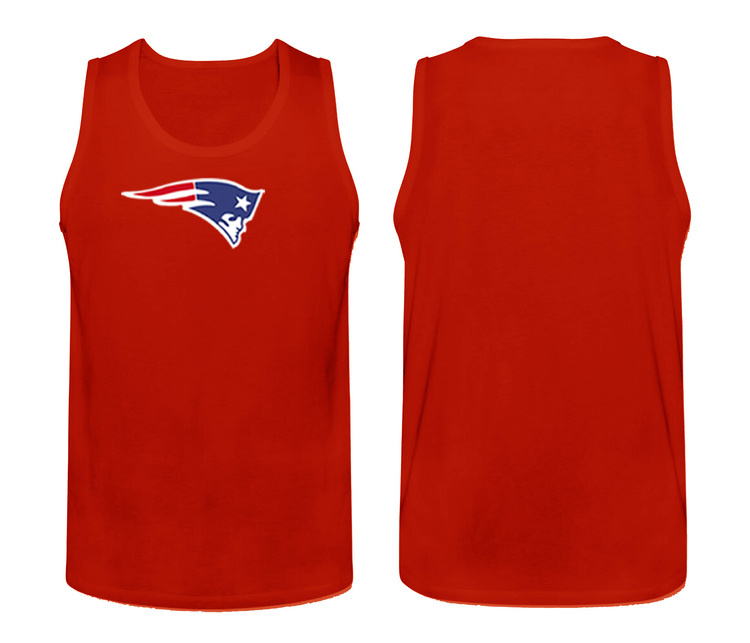 Mens Nike Red New England Patriots Cotton Team Tank Top 