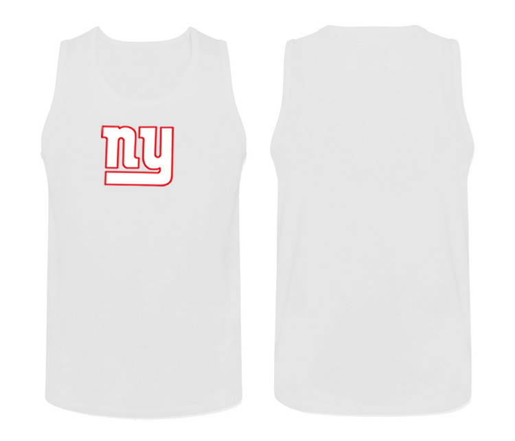 Mens Nike White New York Giants Cotton Team Tank Top 