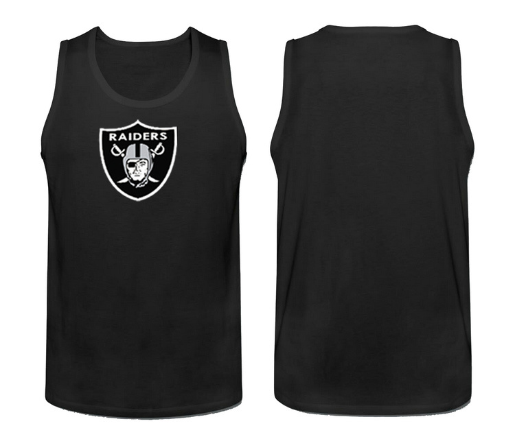 Mens Nike Black Oakland Raiders Cotton Team Tank Top 