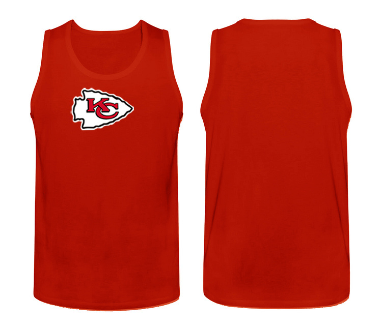 Mens Nike Red Kansas City Chiefs Cotton Team Tank Top 