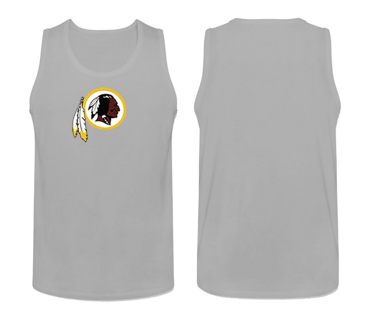 Mens Nike L.Grey Washington Red Skins Cotton Team Tank Top 