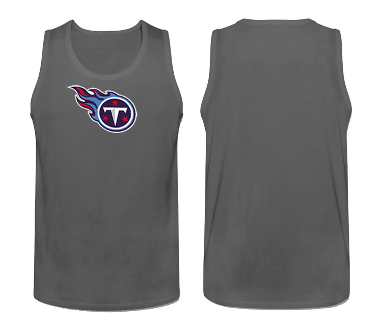 Mens Nike Grey Tennessee Titans Cotton Team Tank Top 