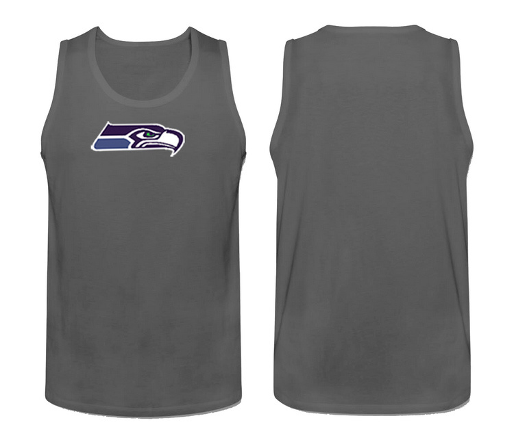 Mens Nike Grey Seattle Seahawks Cotton Team Tank Top 