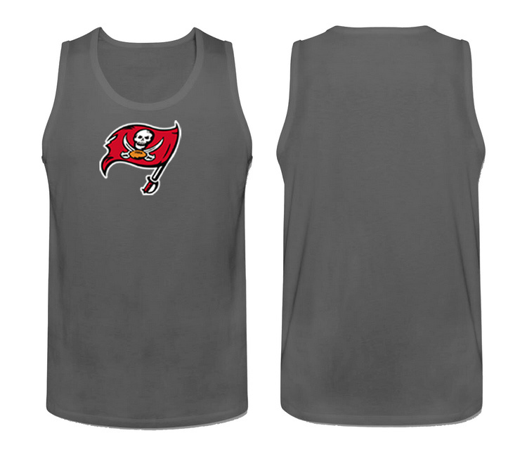 Mens Nike Grey Tampa Bay Buccaneers Cotton Team Tank Top 