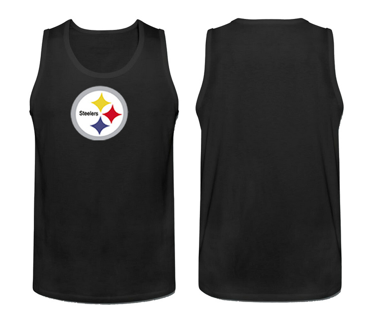 Mens Nike Black Pittsburgh Steelers Cotton Team Tank Top 