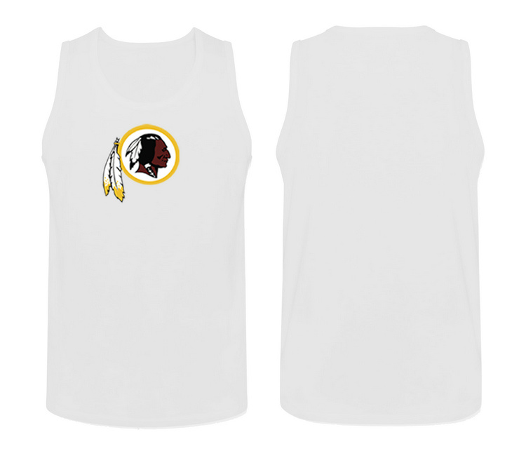 Mens Nike White Washington Red Skins Cotton Team Tank Top 