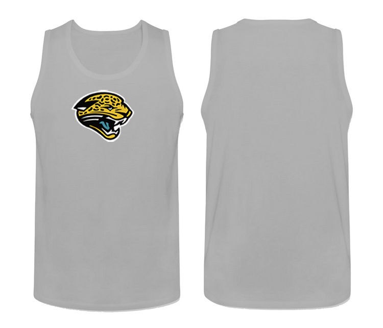 Mens Nike L.Grey Jacksonville Jaguars Cotton Team Tank Top 