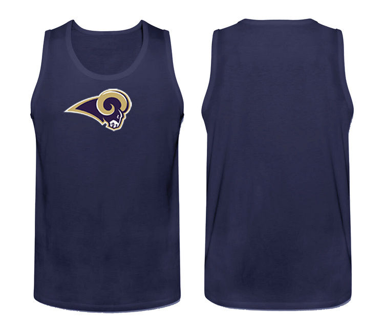 Mens Nike D.Blue St.Louis Rams Cotton Team Tank Top 