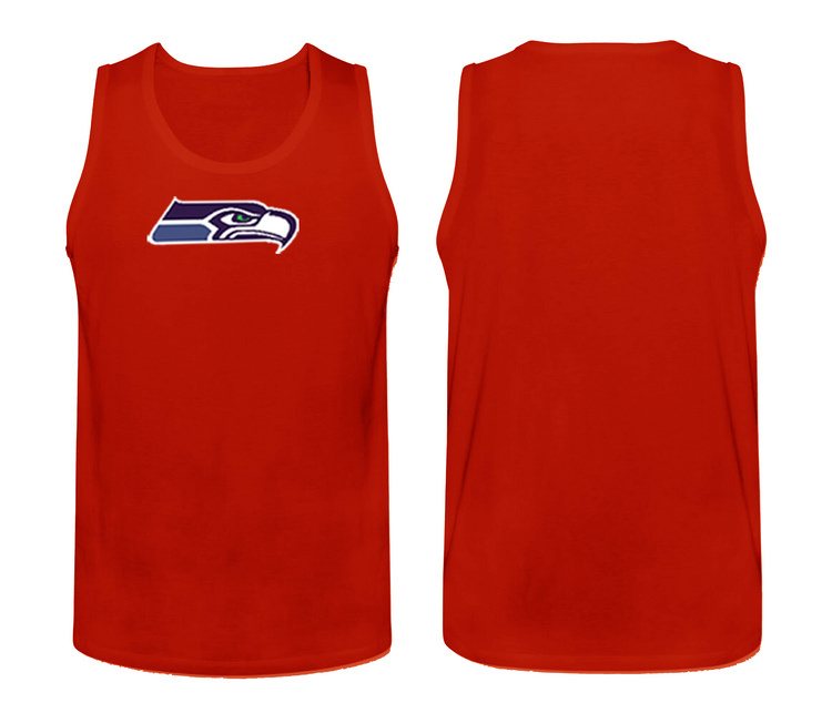 Mens Nike Red Seattle Seahawks Cotton Team Tank Top 