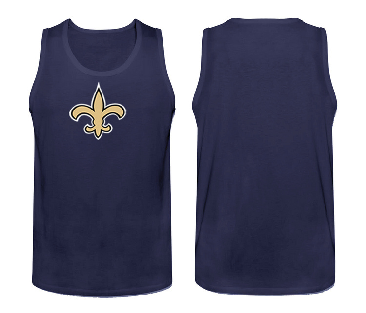 Mens Nike D.Blue New Orleans Saints Cotton Team Tank Top 