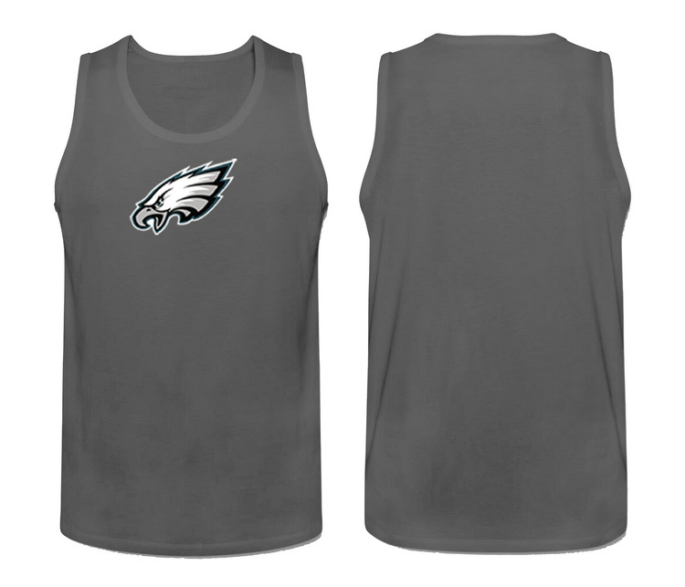 Mens Nike Grey Philadelphia Eagles Cotton Team Tank Top 