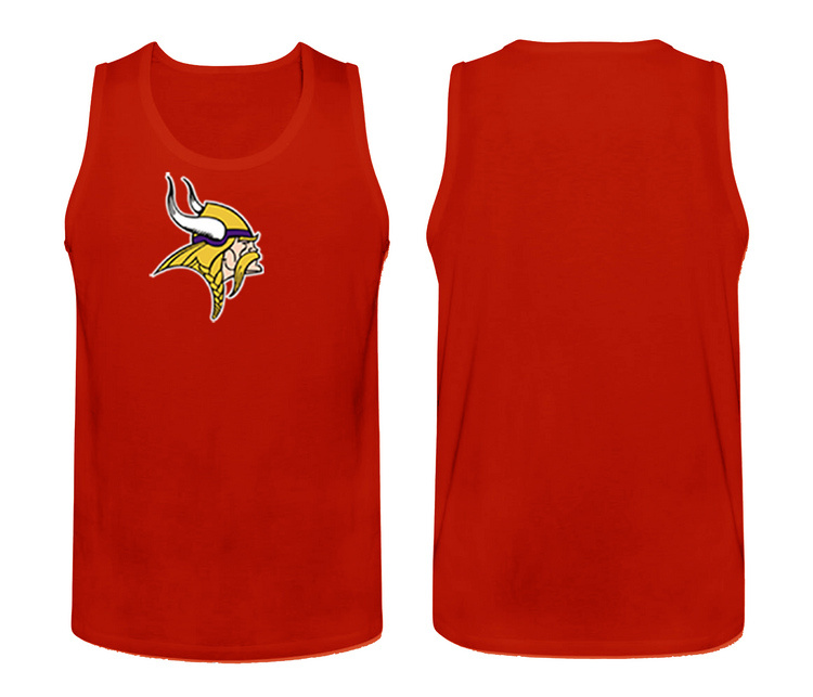 Mens Nike Red Minnesota Vikings Cotton Team Tank Top 