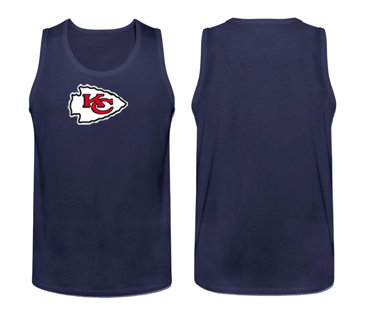 Mens Nike D.Blue Kansas City Chiefs Cotton Team Tank Top 