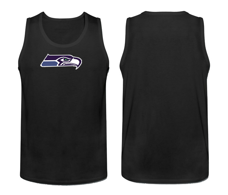 Mens Nike Black Seattle Seahawks Cotton Team Tank Top 