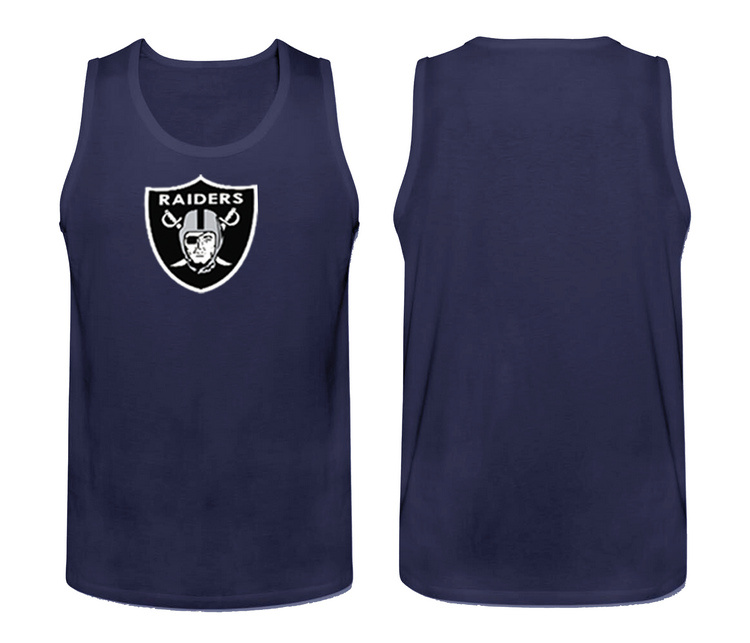 Mens Nike D.Blue Oakland Raiders Cotton Team Tank Top 