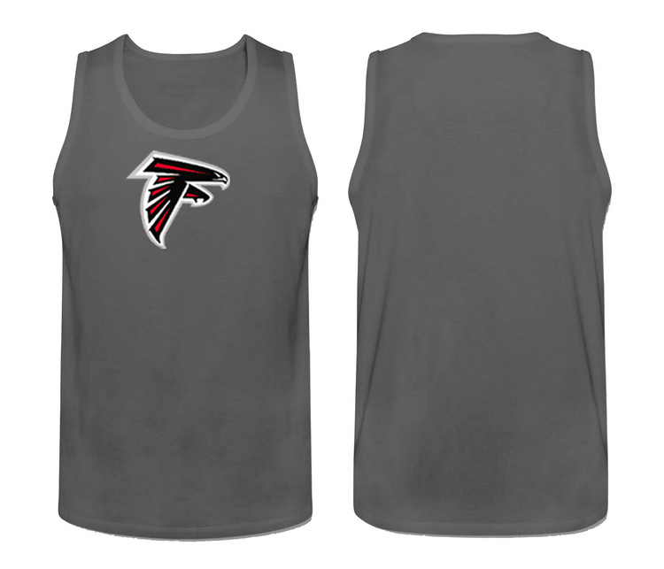 Mens Nike Grey Atlanta Falcons Cotton Team Tank Top 